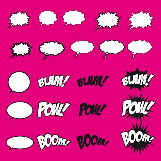 550x550 Cartoon Comic Bubble Vector