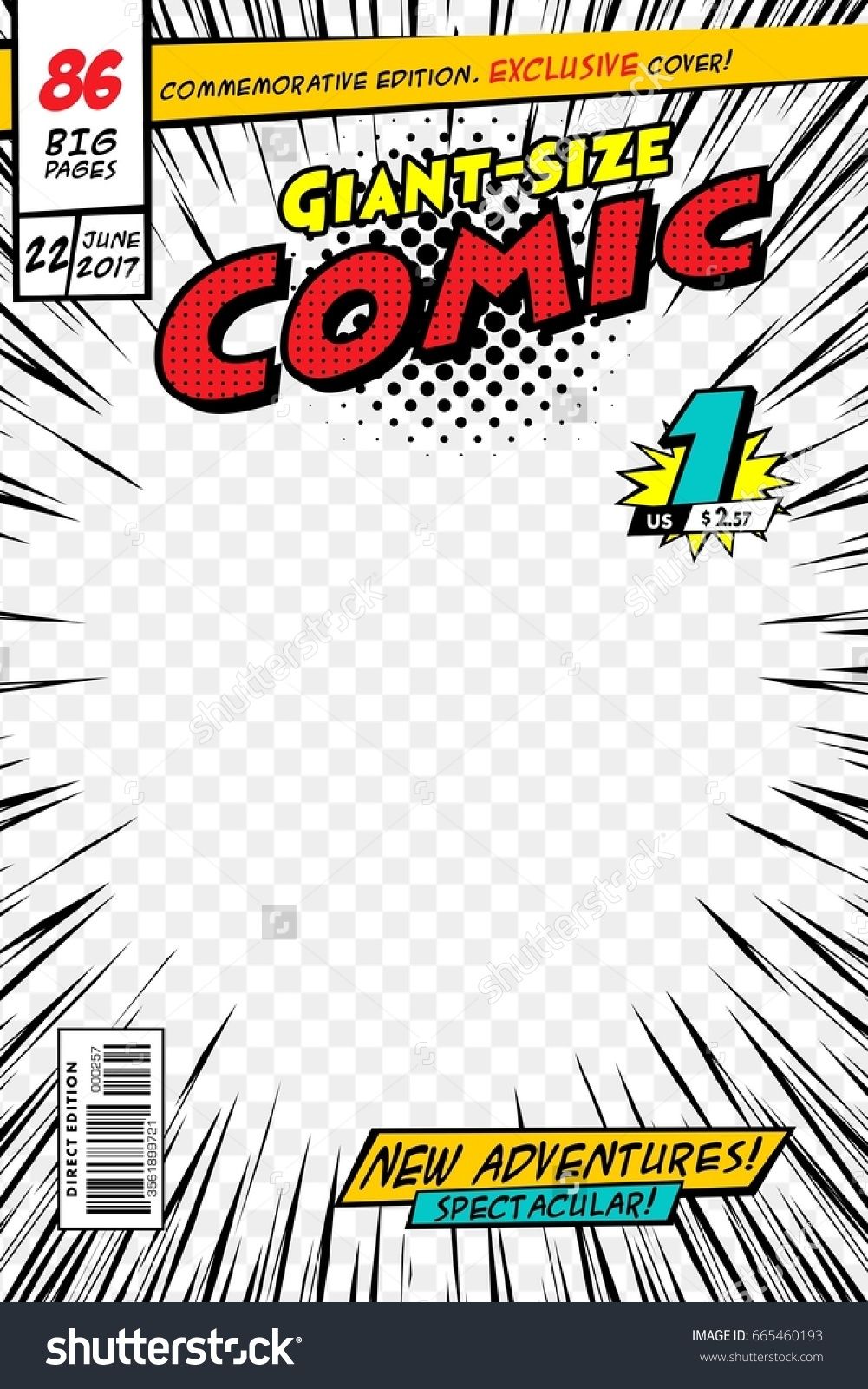 1001x1600 Comic Book Cover Vector Illustration Style Cartoon Diy