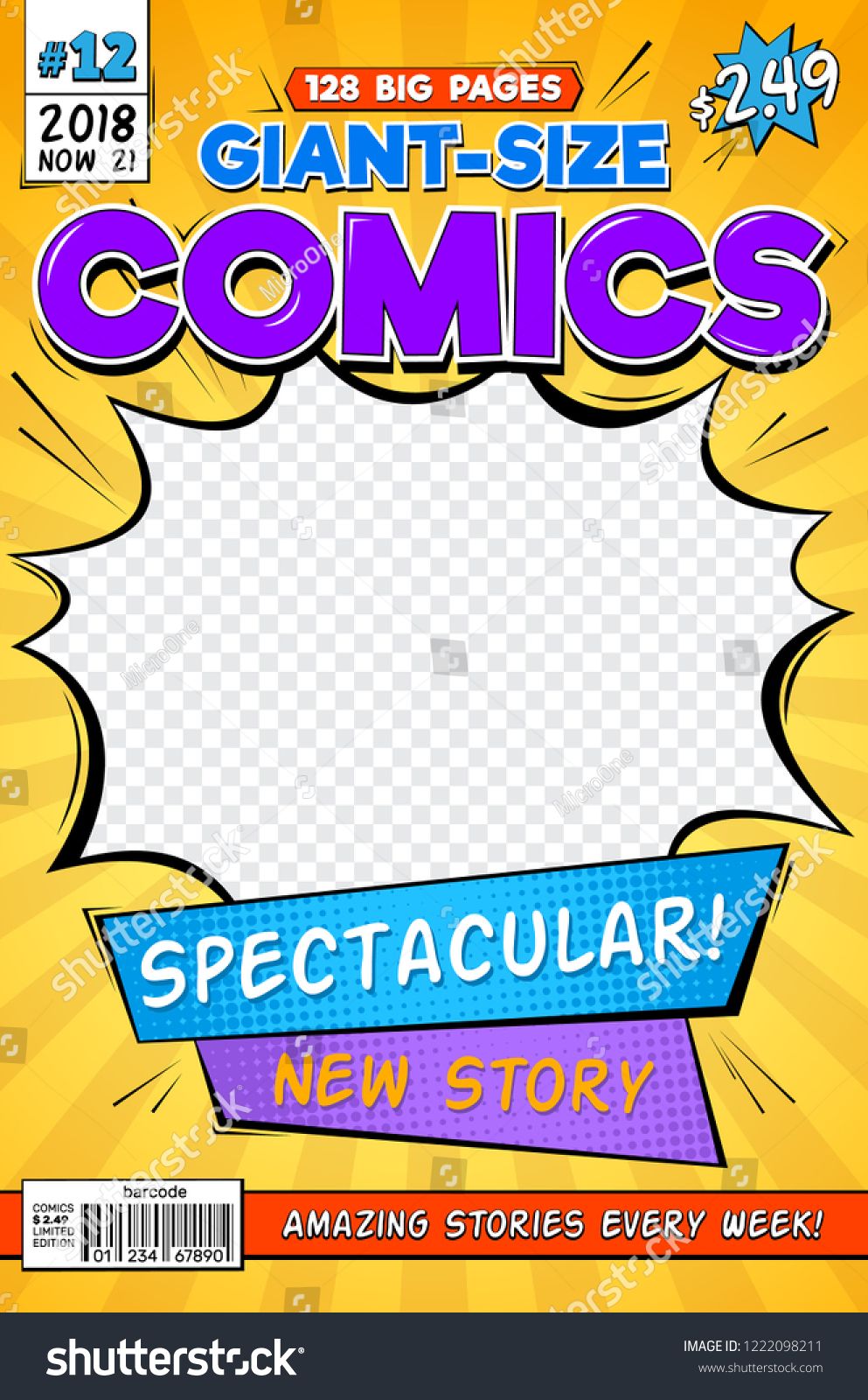 993x1600 Comic Book Cover Vintage Comics Magazine Layout Cartoon Title