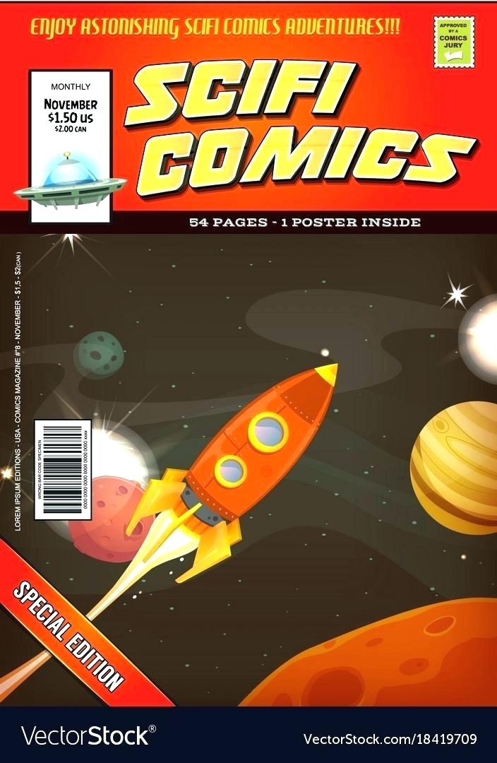 704x1080 Comic Book Cover Template