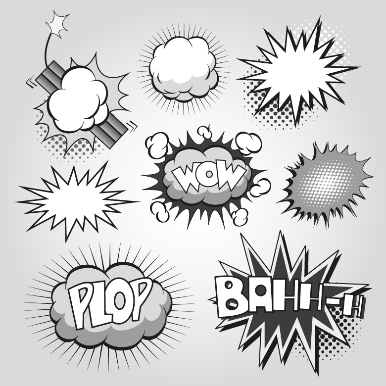 Comic Book Explosion Vector