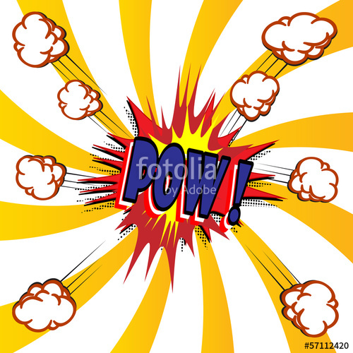 500x500 Comic Book Explosion Vector Illustration Background Stock Image