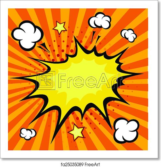 Comic Book Explosion Vector at Vectorified.com | Collection of Comic ...