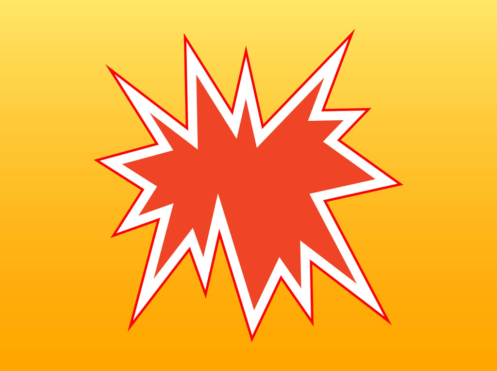 1024x765 Comic Book Explosion Vector Art Graphics