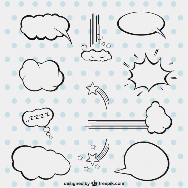 Comic Book Speech Bubble Vector