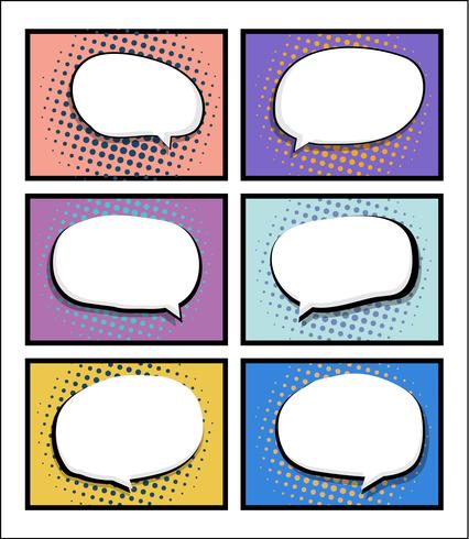 426x490 Set Of Comic Book, Pop Art With Blank Speech Bubble