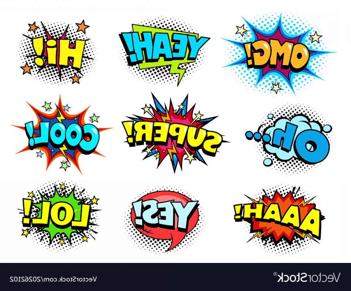 1200x996 Comic Book Sound Effects Speech Bubbles Vector Newwaysys