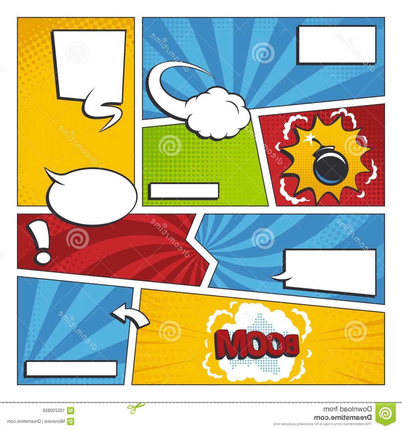 Comic Book Vector At Vectorified Com Collection Of Comic Book Vector Free For Personal Use