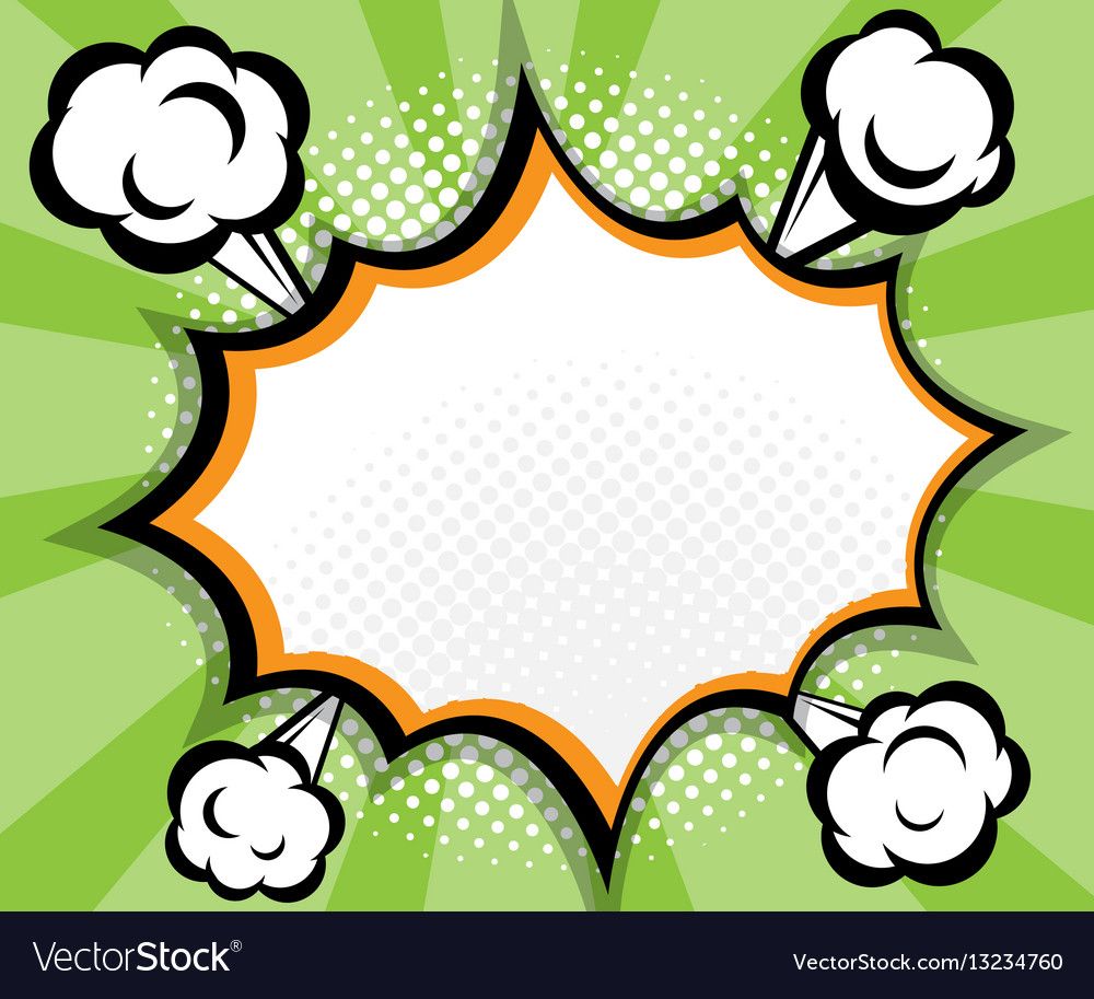 Abstract Blank Speech Bubble Pop Art Comic Book Vector Image 1000x913 Abstract Blank Speech Bubble Pop Art Comic Book Vector Image