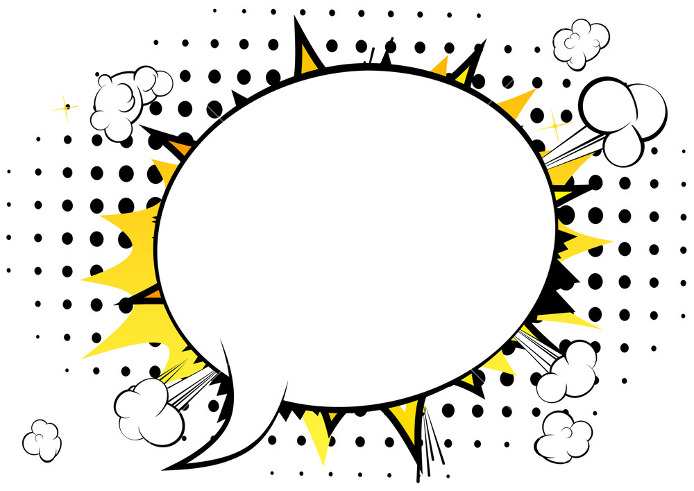 Vector Illustrated Retro Comic Book Background With Big Blank 1000x708 Vector Illustrated Retro Comic Book Background With Big Blank