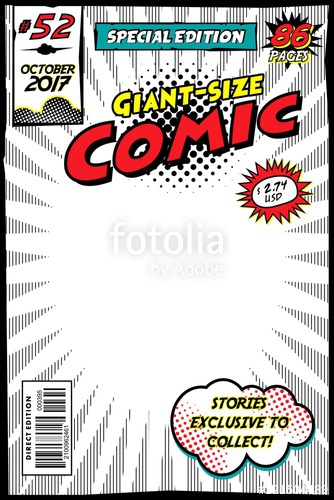 334x500 Comic Book Cover Concept Of Vector Art Stock Image And Royalty
