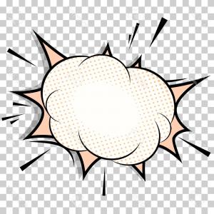 300x300 Photostock Vector Transparent Background With Boom Comic Book