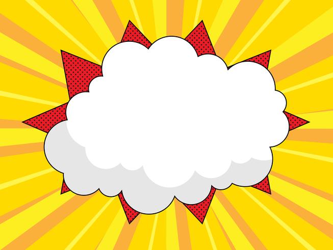 653x490 Pop Art, Comic Book Blank Speech Bubble