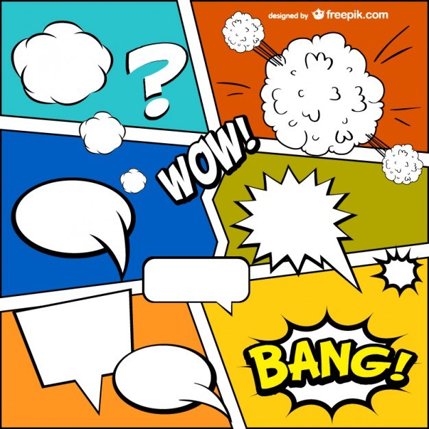 626x626 Comic Book Template Free Vector
