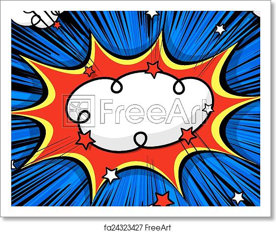 560x470 Free Art Print Of Retro Comic Burst Stars Background Retro Comic