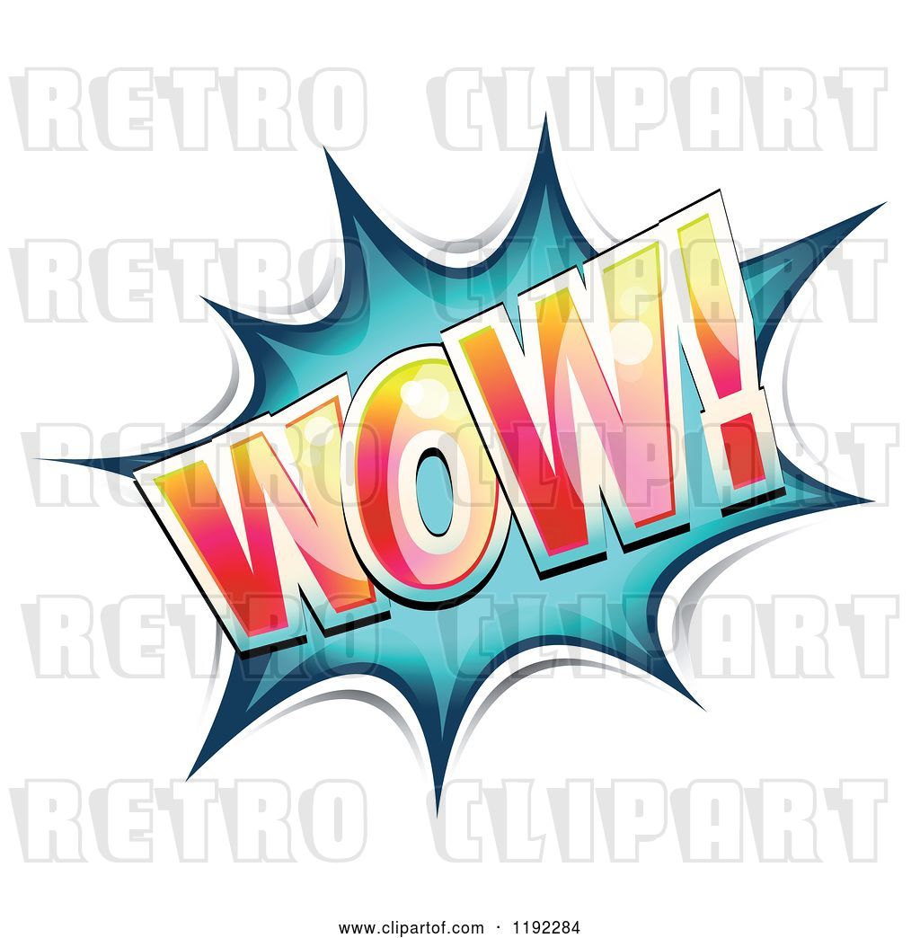 1024x1044 Vector Clip Art Of Retro Cartoon Wow Comic Burst
