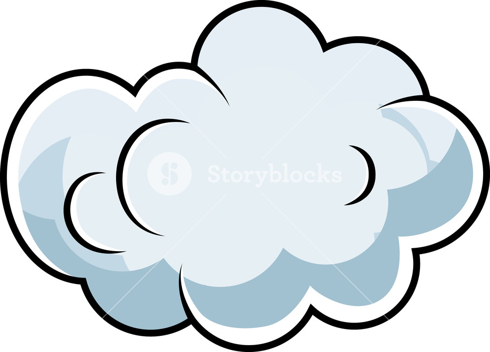 Cute Comic Cloud Cartoon Vector Royalty Free Stock Image 1000x719 Cute Comic Cloud Cartoon Vector Royalty Free Stock Image