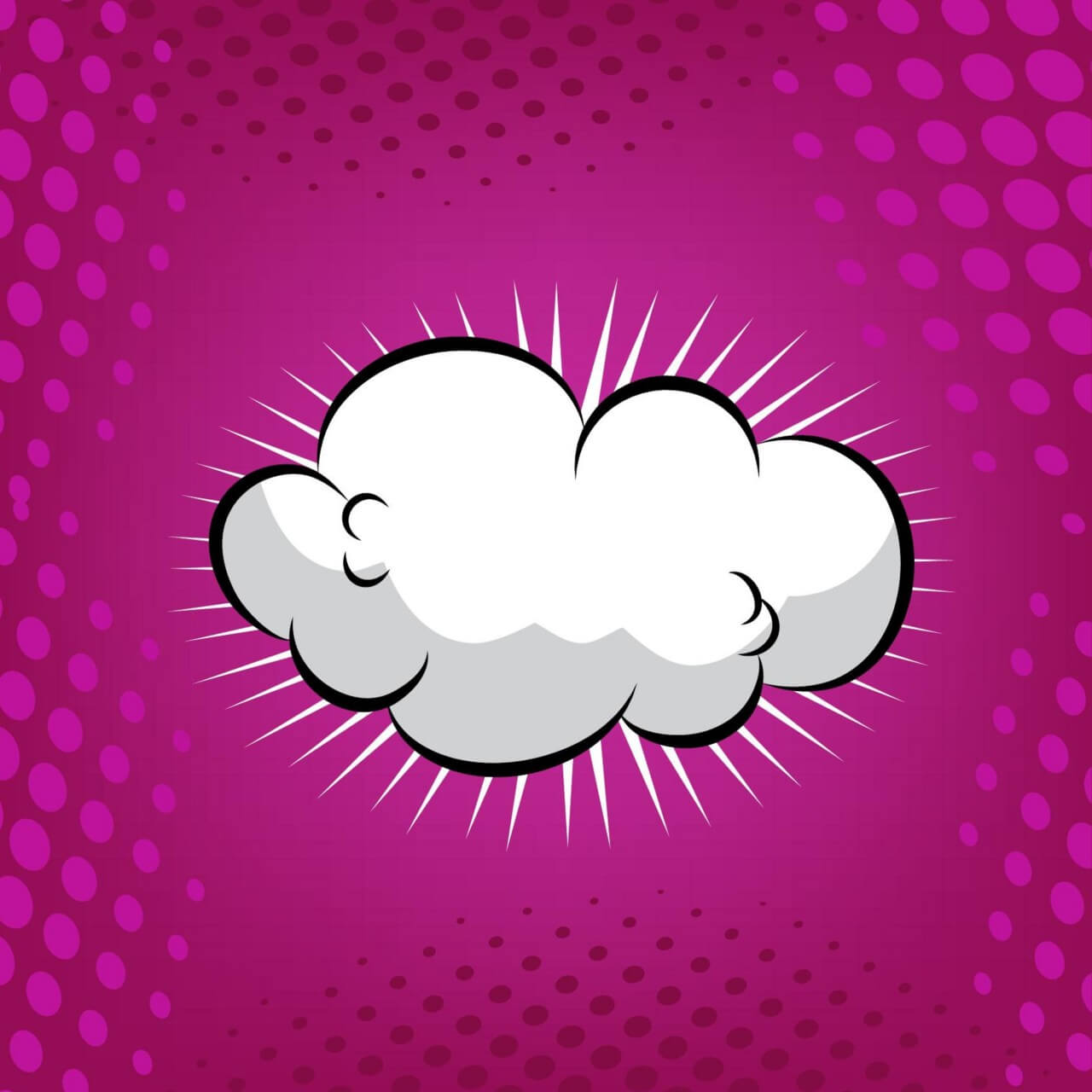 Free Vector Comic Book Cloud Background 1280x1280 Free Vector Comic Book Cloud Background