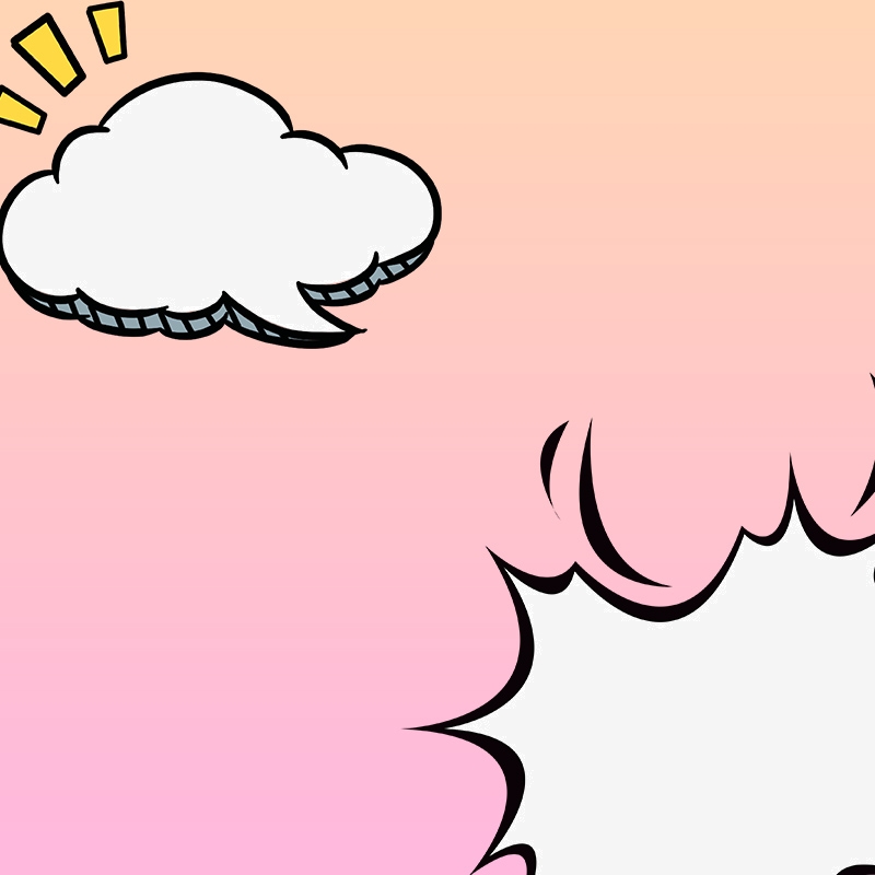 Pink Gradient Comic Cloud Cloud Vector Material Main Picture 800x800 Pink Gradient Comic Cloud Cloud Vector Material Main Picture
