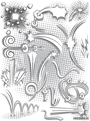 370x500 Comic Effects Vector