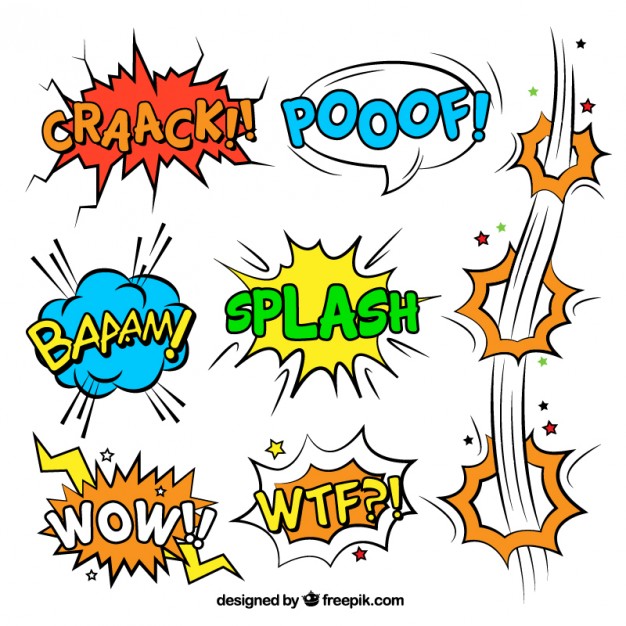 Comic Effects Vector at Vectorified.com | Collection of Comic Effects ...