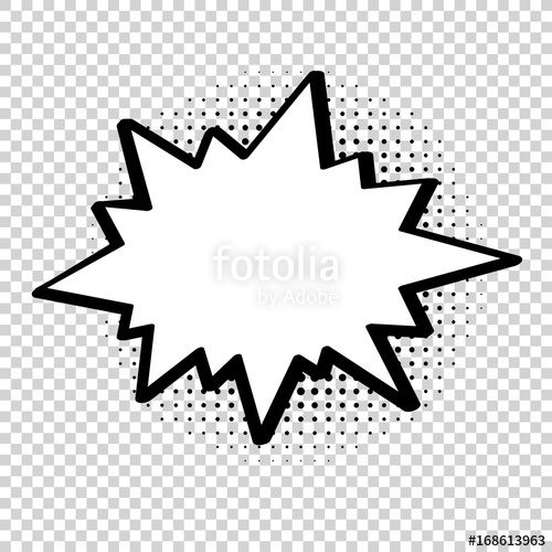 500x500 Vector Comic Explosion Comic Cartoon Speech Bubble For Different