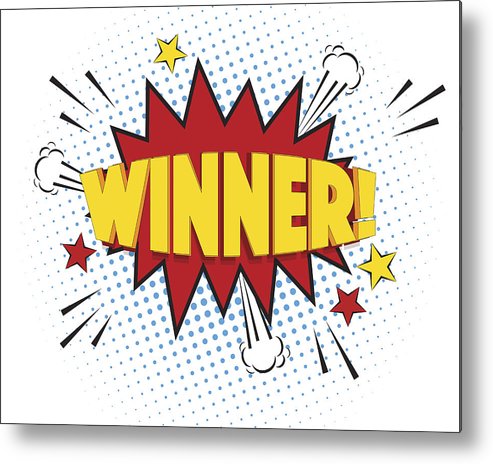 493x464 Winner Comic Explosion Isolated On White, Vector Illustration