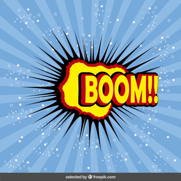 626x626 Boom Comic Sound Effects Vector Free Download