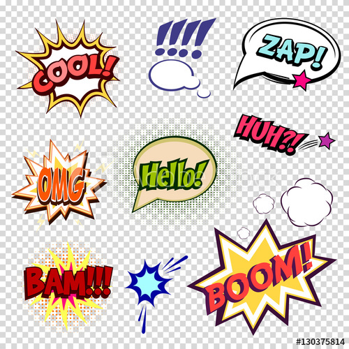 Comic Sound Effects Vector at Vectorified.com | Collection of Comic ...