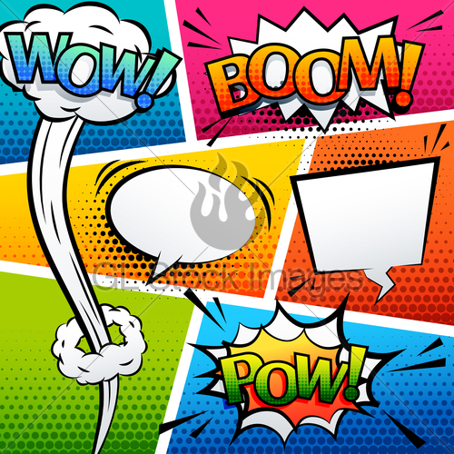 500x500 Comic Sound Effect Speech Bubble Pop Art Cartoon Style Ve Gl