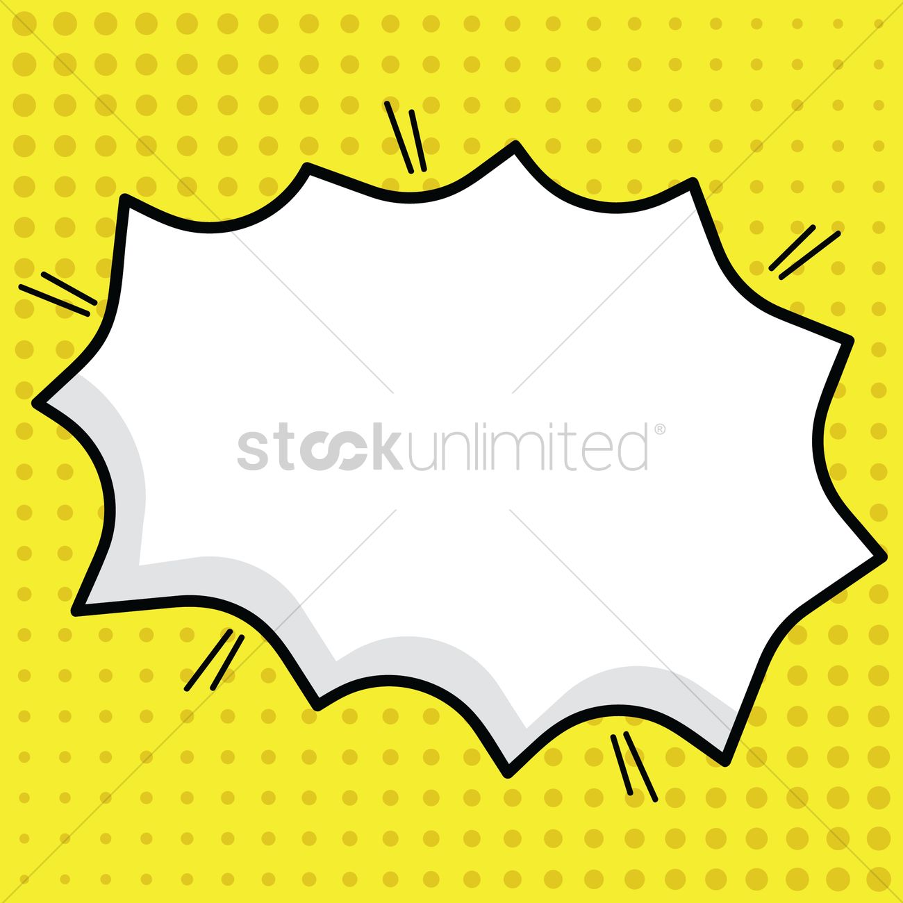 1300x1300 Comic Speech Bubble Vector Image
