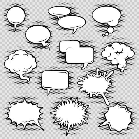 490x490 Comic Speech Bubbles