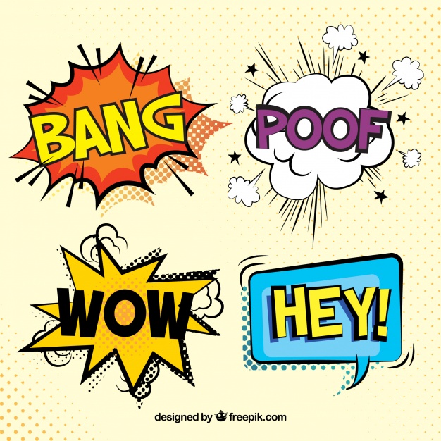 626x626 Set Of Comic Speech Bubbles Vector Free Download