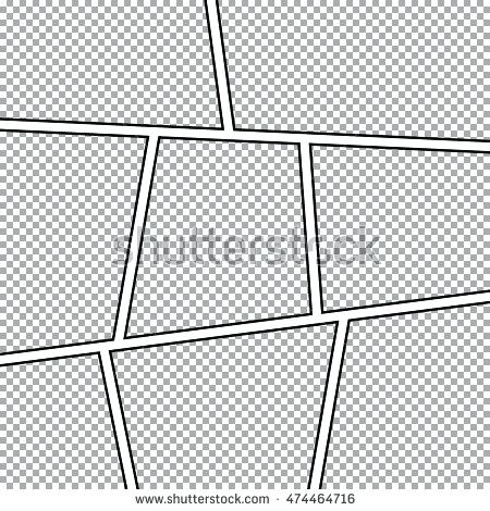 450x470 Comic Frame Template