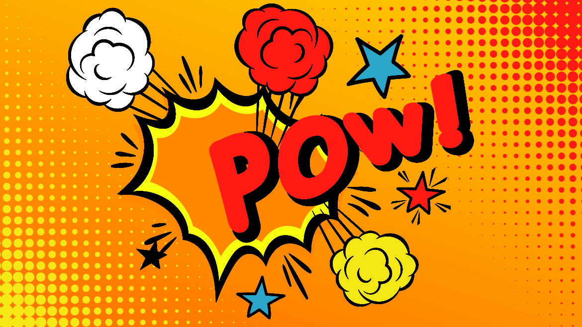1170x658 Comic Pow Text Vector Graphic Out