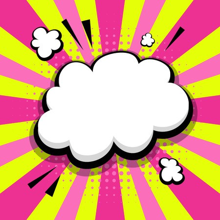 450x450 Clear Empty Boom Comic Speech Bubble Pop Art Style Colored Comic