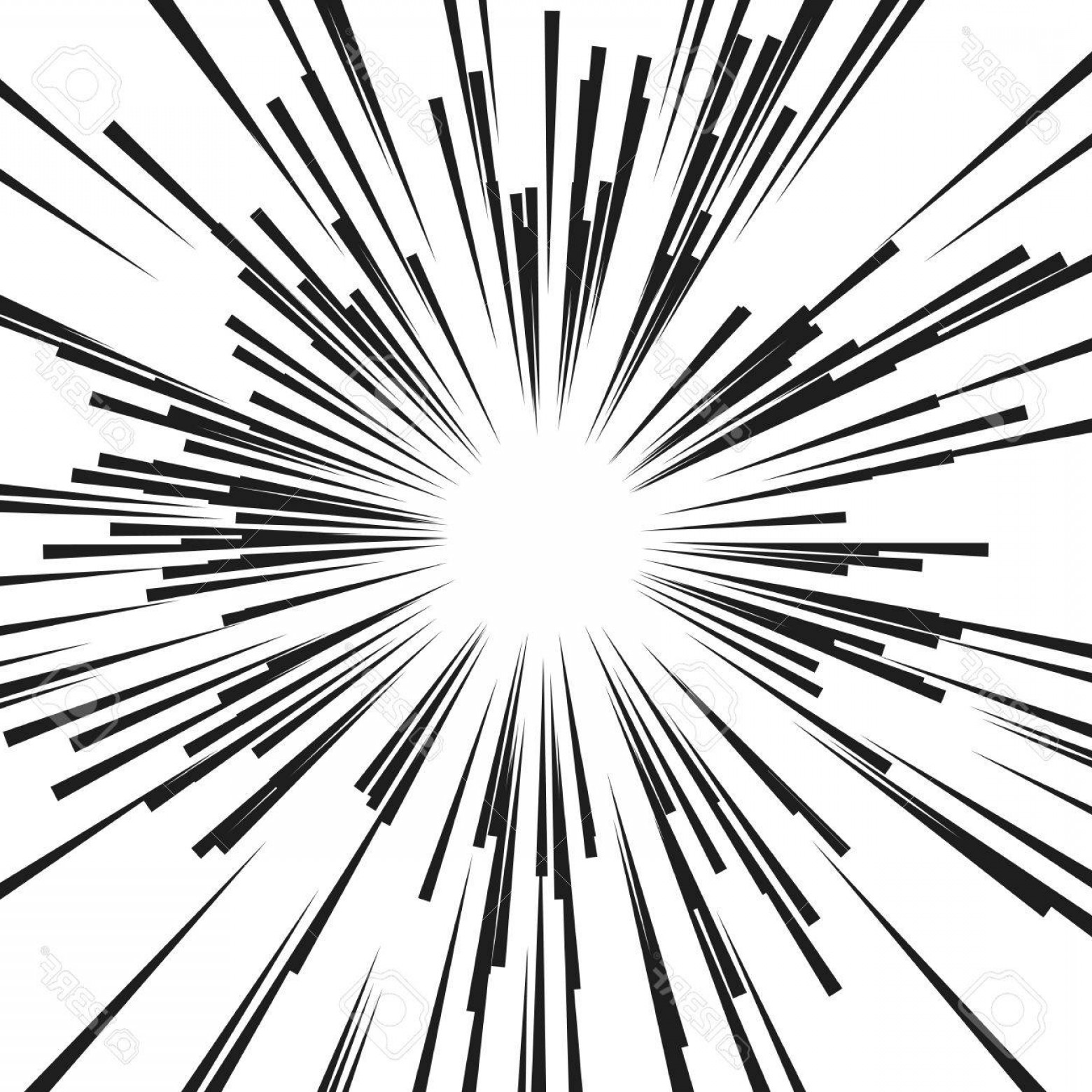 1560x1560 Photostock Vector Comic Radial Speed Lines Graphic Explosion