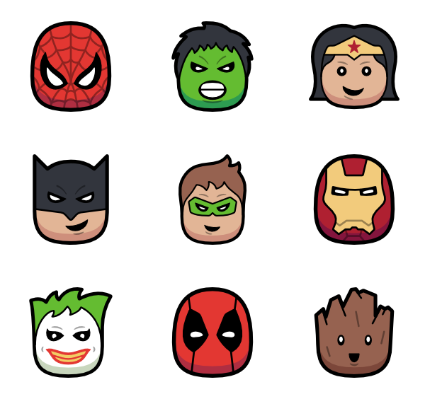 600x564 Comic Icons