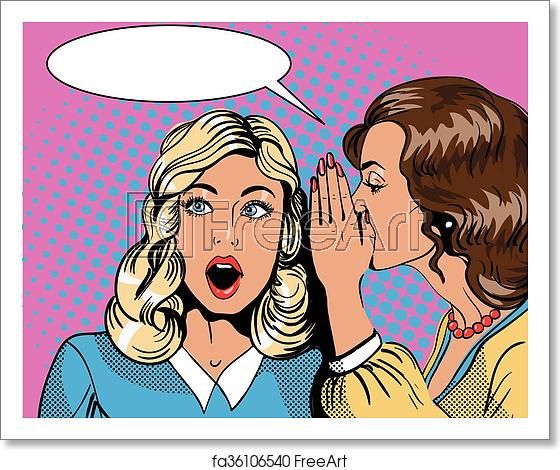 560x470 Free Art Print Of Pop Art Retro Comic Vector Illustration Woman