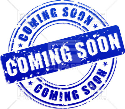 400x350 Blue Stamp Print With Words Coming Soon Vector Image Of Design