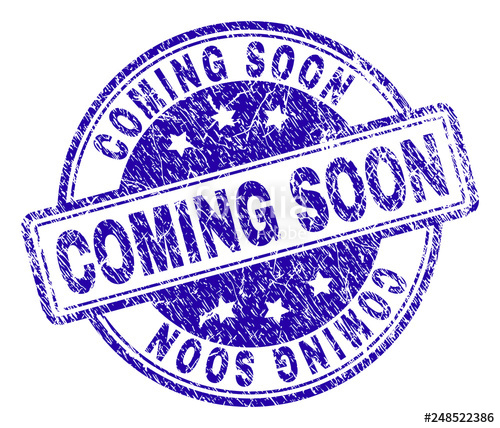 500x428 Coming Soon Stamp Seal Print With Rubber Print Style And Double