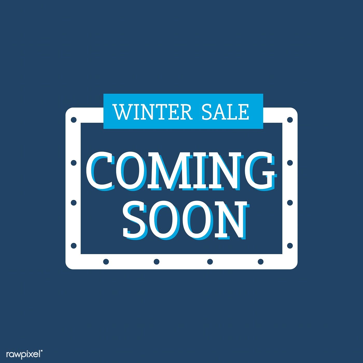 1400x1400 Winter Sale Coming Soon Vector Free Image