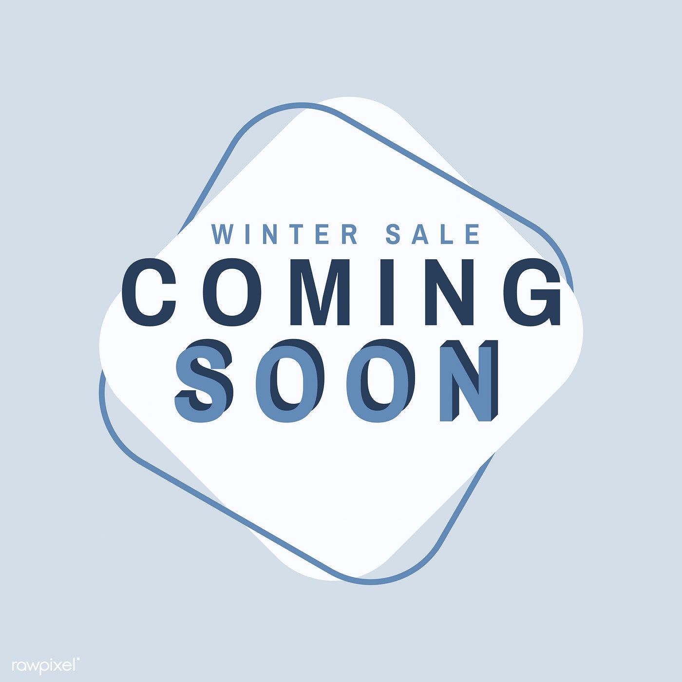 1400x1400 Winter Sale Coming Soon Vector Free Image