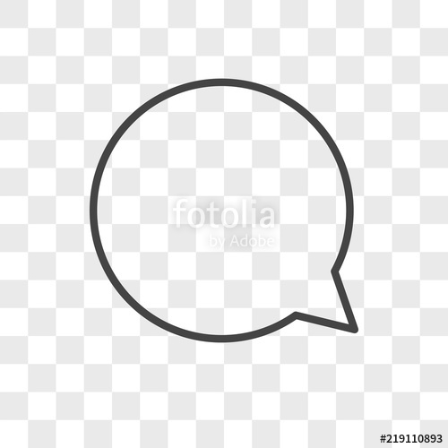 500x500 Comment Vector Icon On Transparent Background, Comment Icon Stock