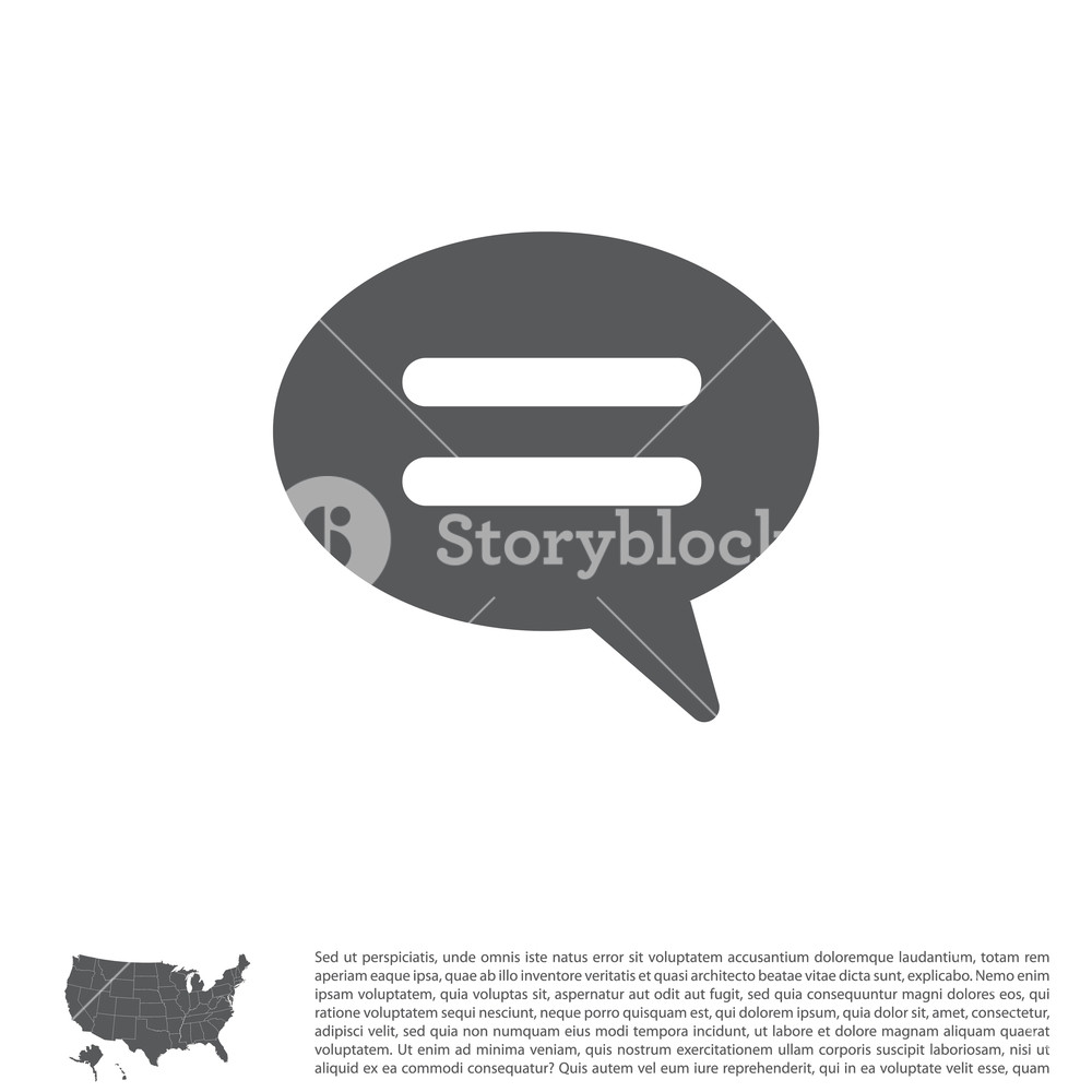 1000x1000 Comment Icon Vector Illustration Royalty Free Stock Image