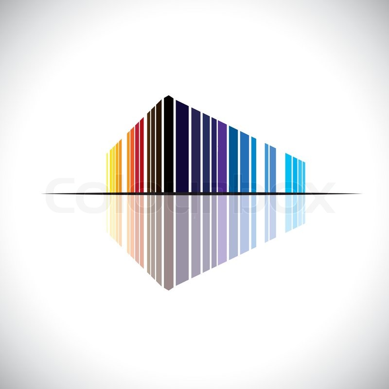 800x800 Colorful Abstract Icon Of A Commercial Stock Vector Colourbox