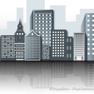 300x300 Download Free Office Buildings Vectors Vector Illustration