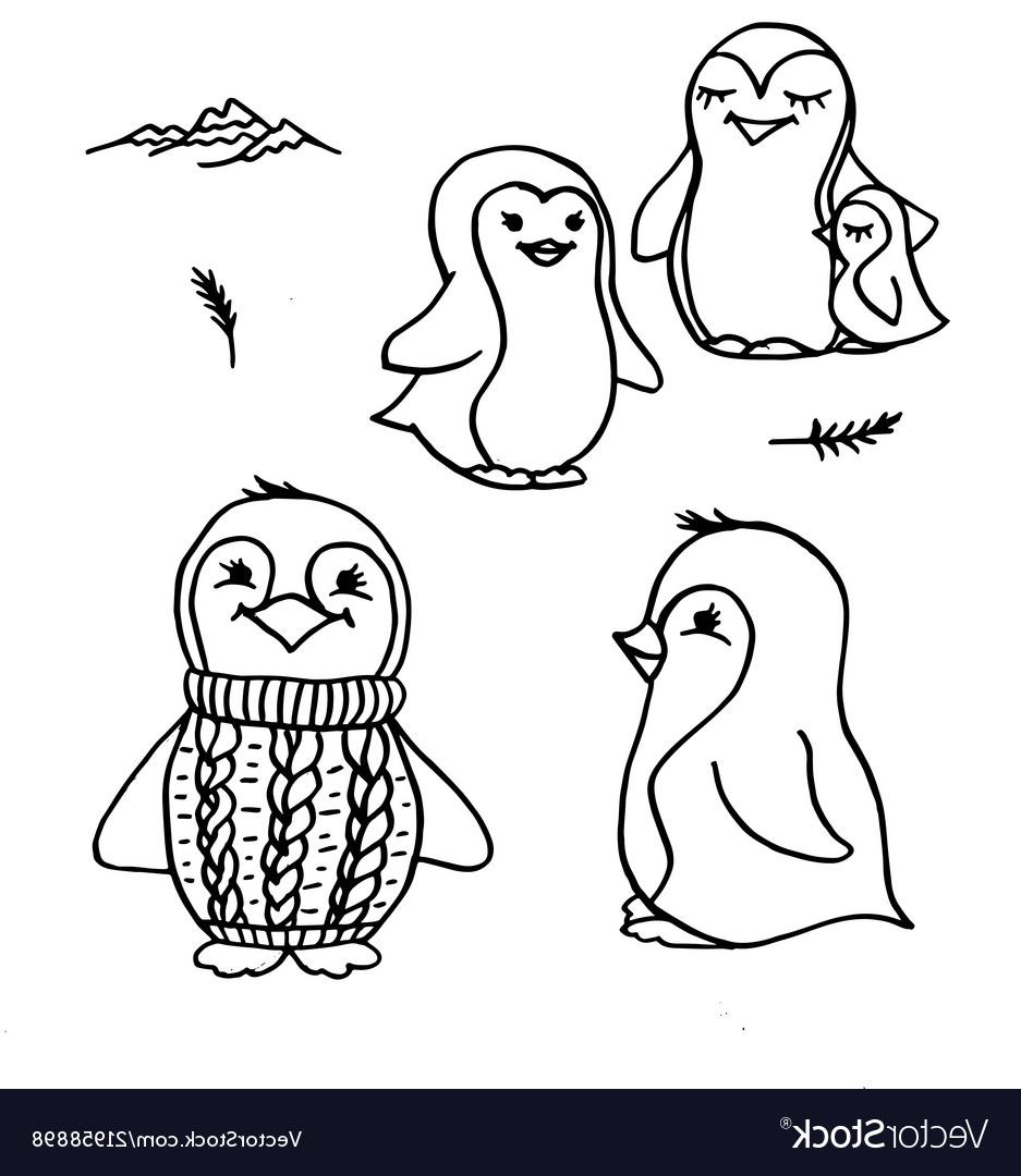 937x1080 Best Hd Penguin Outline Vector Art Photos Vector Images Design