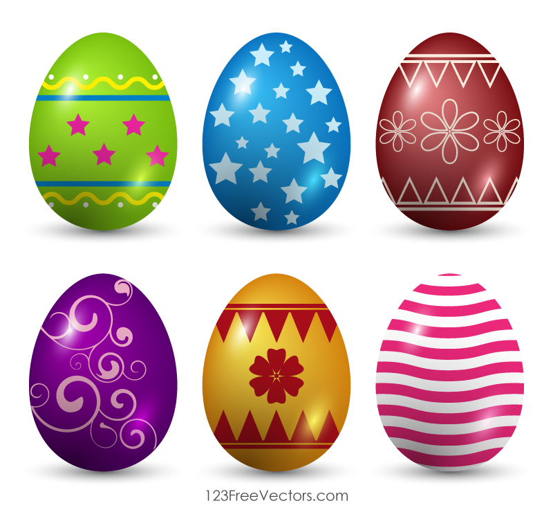 800x750 Decorated Easter Eggs Vector Art Download Free Vector Art Free
