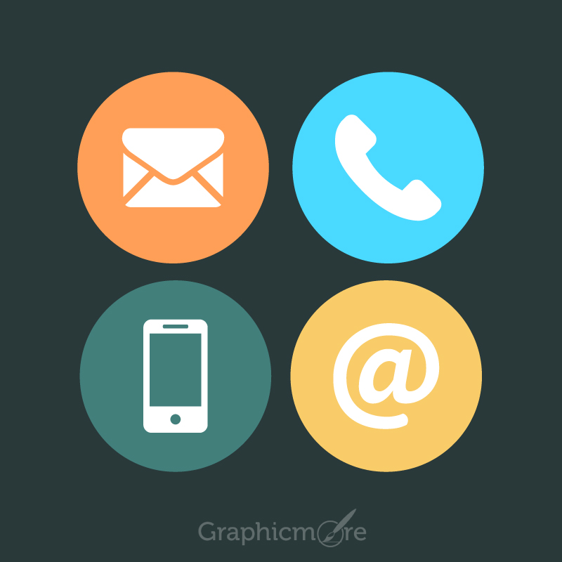 800x800 Communication Icons Set Design Free Vector Download